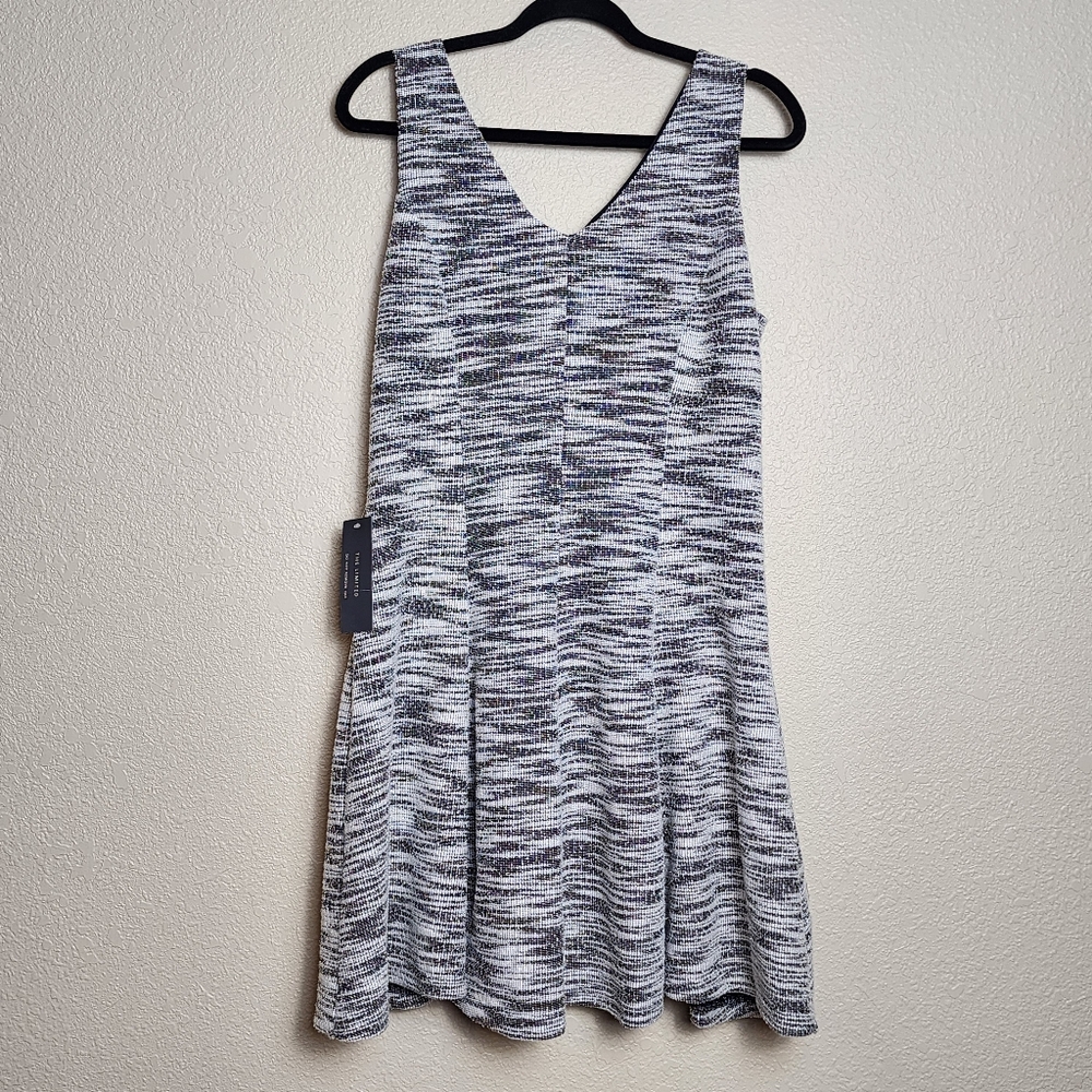 The Limited Sleeveless Tweed Dress Womens Medium New